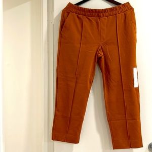 Dark tan pin ankle pants